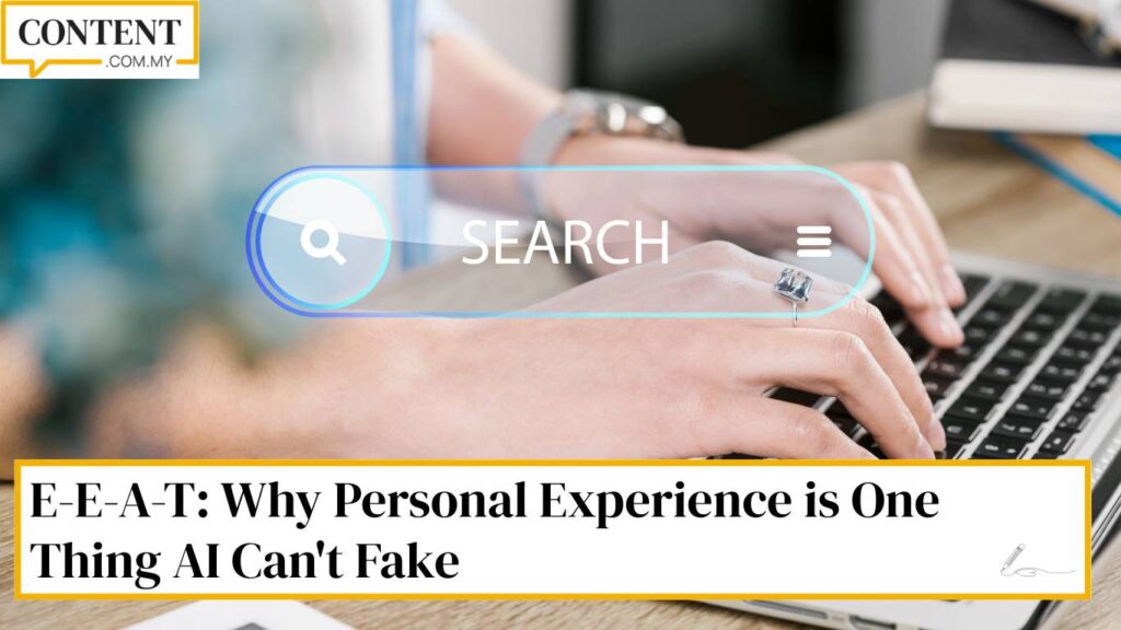 malaysian man using google eeat to rank for blog content