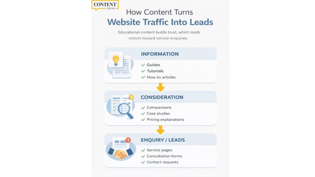 content website traffic infographic for malaysia