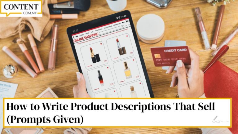 how to write product description