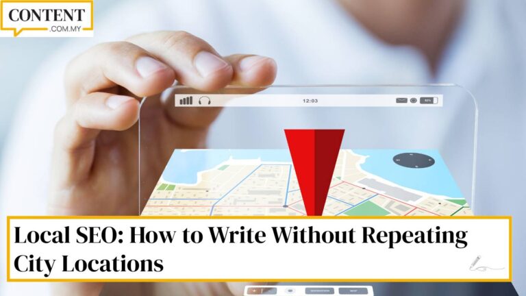 local seo how to write without repeating city locations