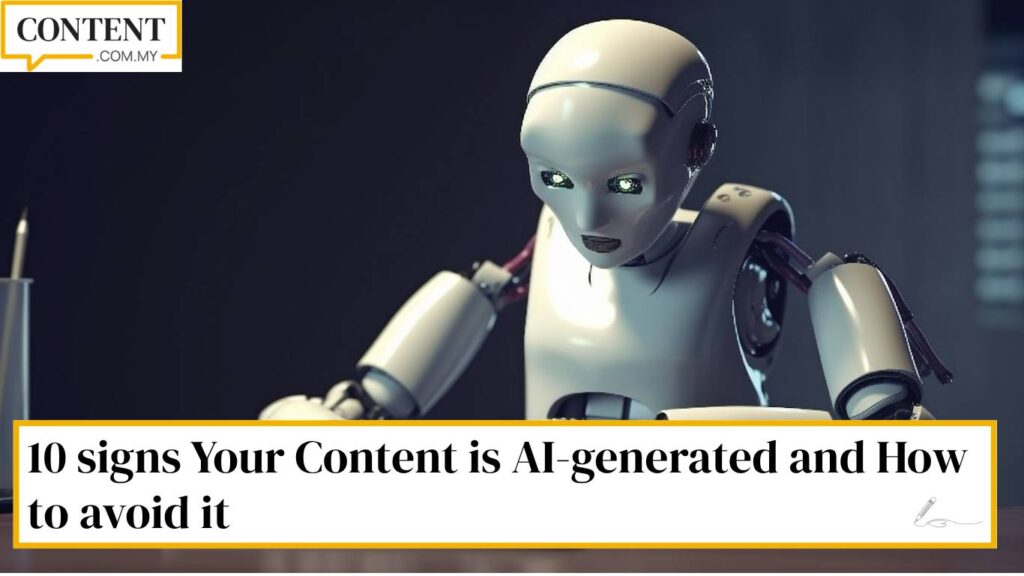 robot writing ai generated content