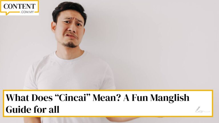 malaysian man cincai to other people