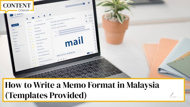 how to write memo format in maaysia