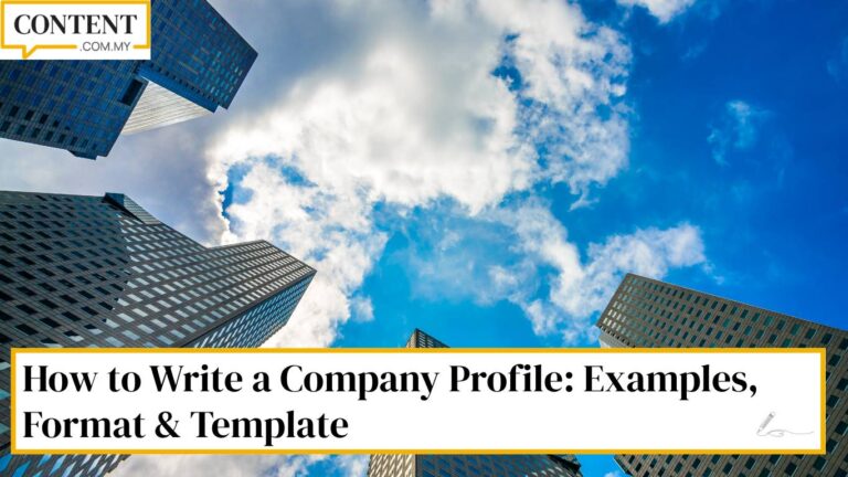 how to write company profile