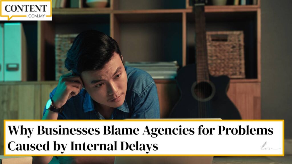 man wondering why his seo agency is not doing as instructed